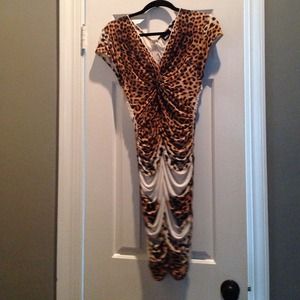 Just Cavali leopard dress