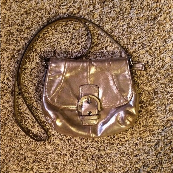 Gold COACH Crossbody