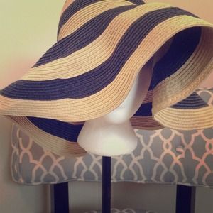 Striped Floppy Hat