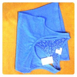 Lace back tank. Size small