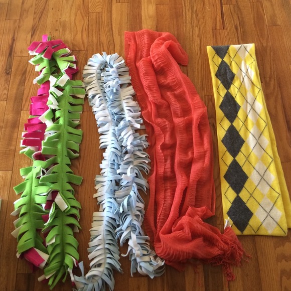 4 scarves