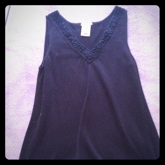 Black tank top