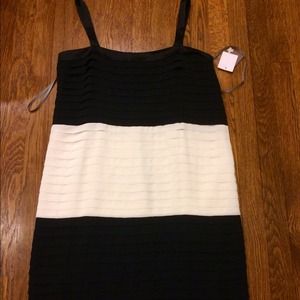 BNWT navy and cream dress!