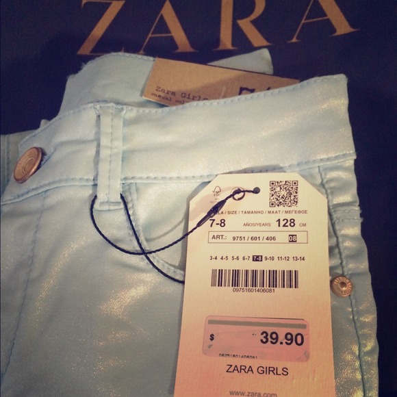 zara girls skinny jeans brandnew size 7-8