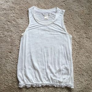 Sleeveless linen top