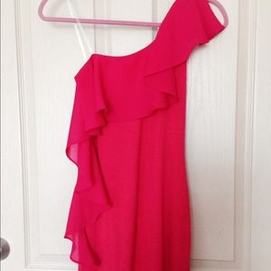 One Shoulder Dress ≪≪fuchsia≫≫