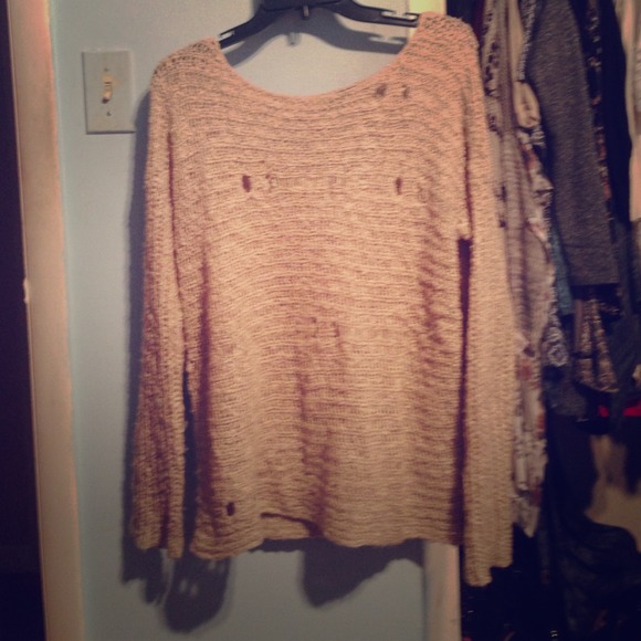 Forever 21 hole sweater