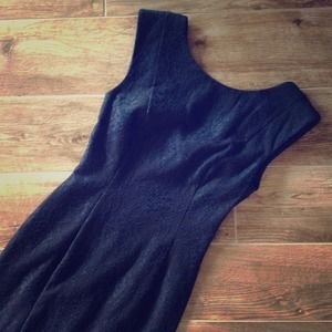 French Connection navy tight lace dress