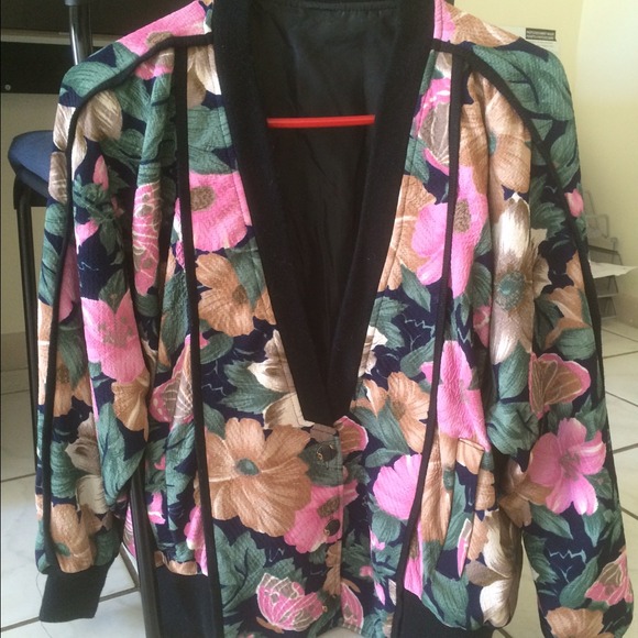 Floral pattern sweater