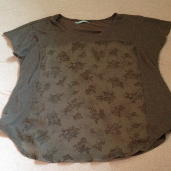 Maurice's sheer-panel top
