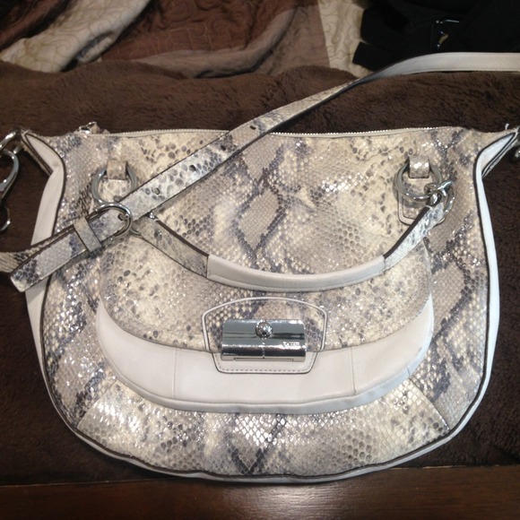 COACH Snakeskin messenger bag!