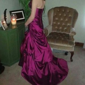 Maroon gown