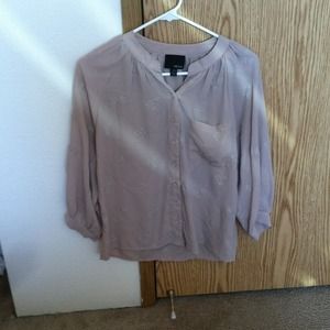 Beige women's dress shirt