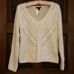 Cream Knit Sweater!