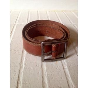 Fossil brown leather belt