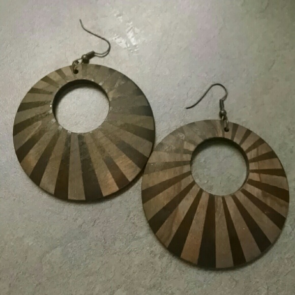 Wooden earrings
