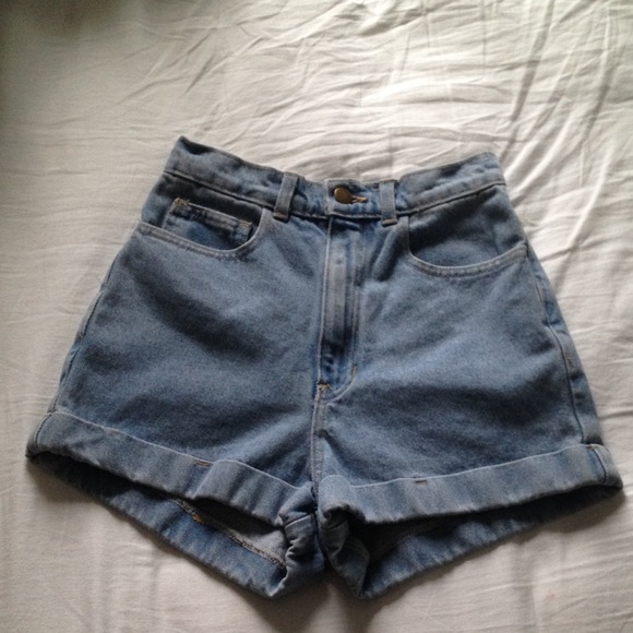 🚨SOLD🚨American apparel denim high waist  shorts