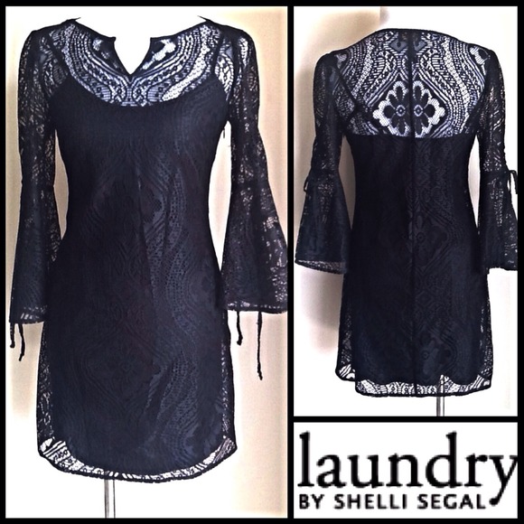 Laundry by Shelli Segal Dresses & Skirts - Laundry by Shelli Segal Black Lace Dress