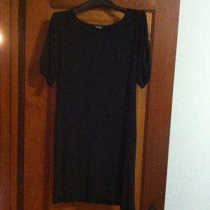 Black jersey dress