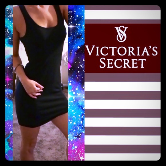 PINK Victoria's Secret Dresses & Skirts - N͜͡E͜͡W͜͡PINK! Victoria Secret Black Fitted Dress!
