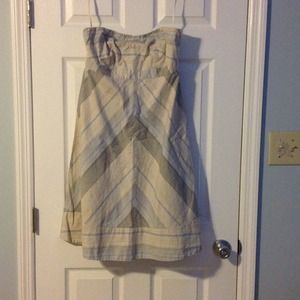 Gap strapless linen dress