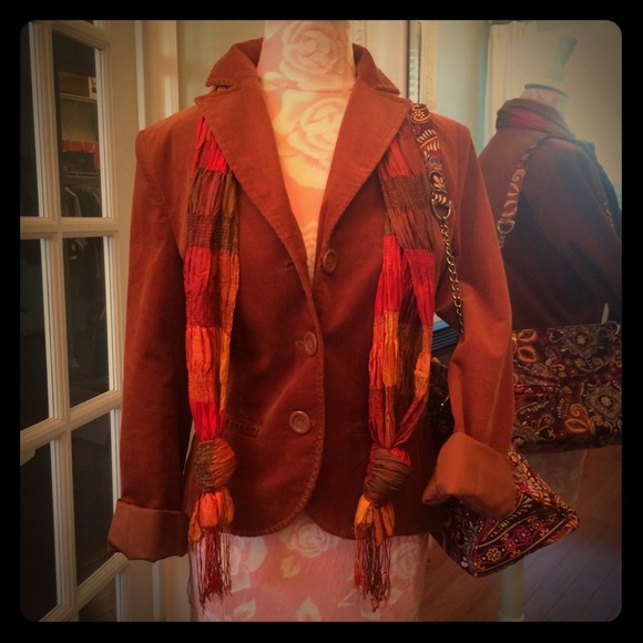 European Fall 🍁🍂Corduroy Lined Blazer
