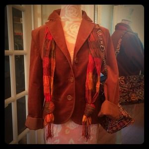 European Fall 🍁🍂Corduroy Lined Blazer