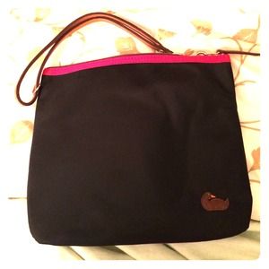 Multi colored sports wristlet by Dooney & Bourke!