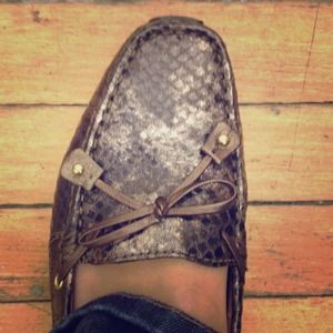 Clarks Bronze Gator Print Dunbar Cruisers