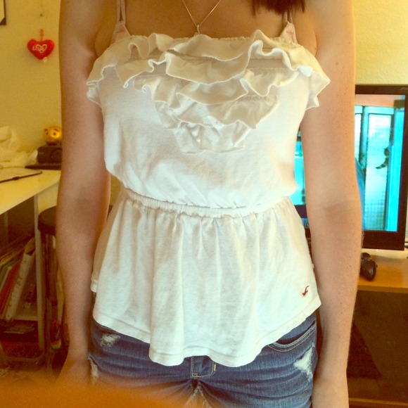 White Hollister Tube Top