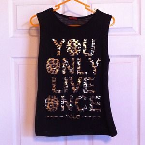 YOLO muscle tee