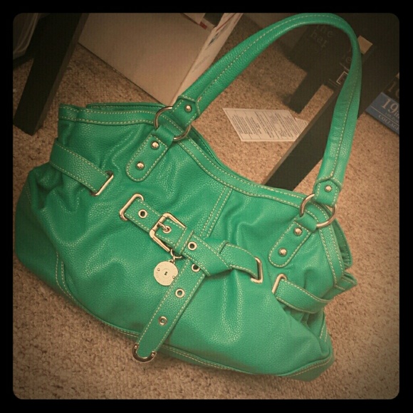 Teal nine west purse