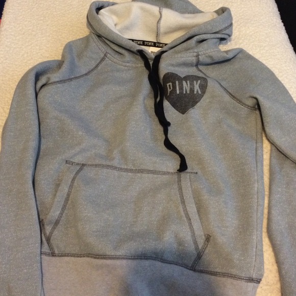 -SOLD-VS PINK grey hoodie