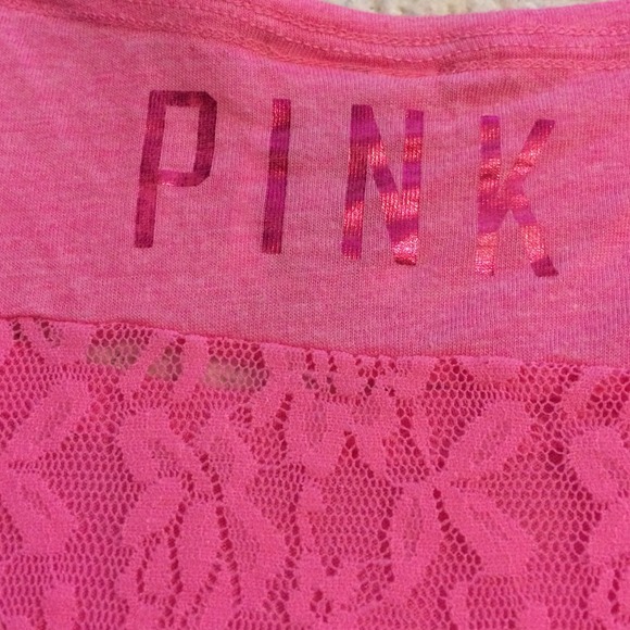 VS Pink open lace back.