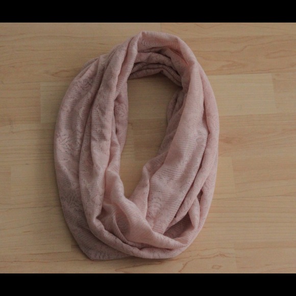 ❌Traded: Blush Lace Infinity Scarf