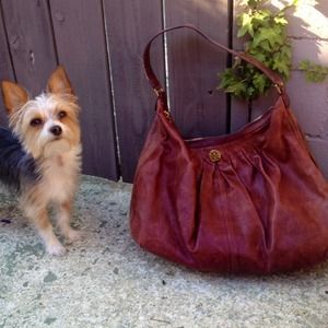 Burgundy Tory Burch Bag
