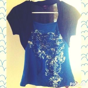 Cute shirt with small jacket attached