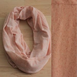 ❌Traded: Knit Light Peach Infinity Scarf