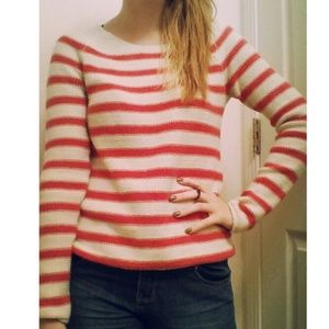 An old navy striped sweater.