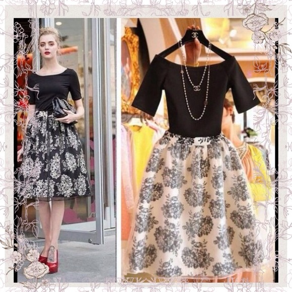 🌟Reduced🌟 Audrey inspired two piece skirt set