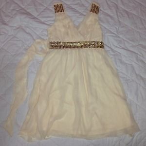 Creme colored evening dress!!