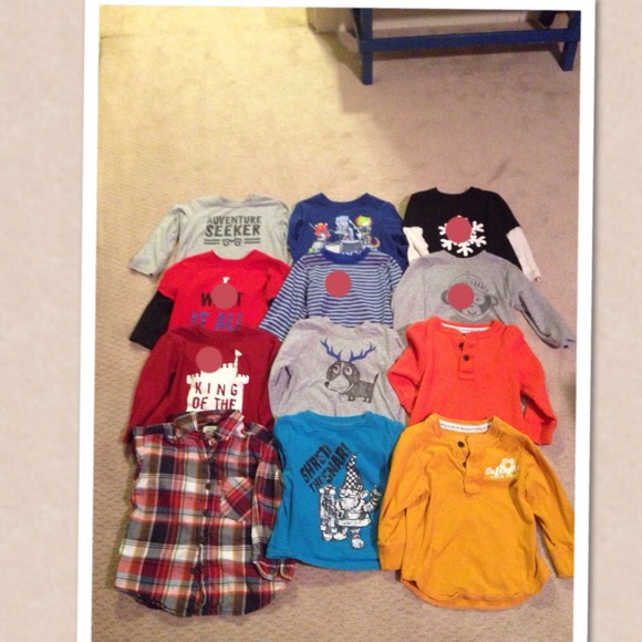 Lot of toddler boys shirts all size 18-24months