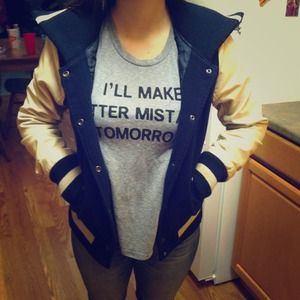 Infamous letter man jacket