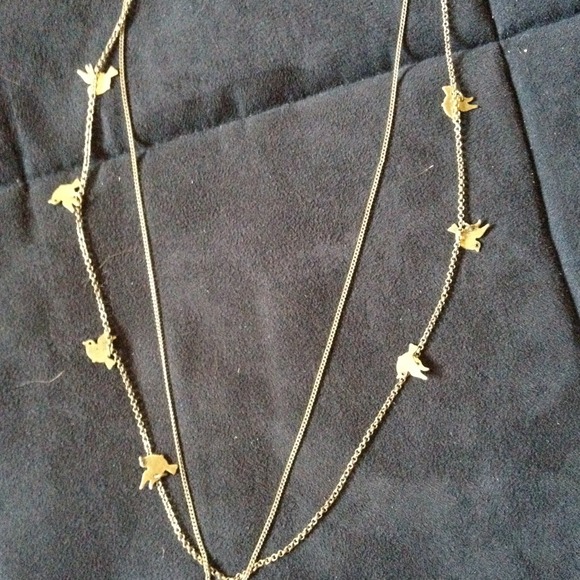 American Eagle Cute Double Layer Long Necklace