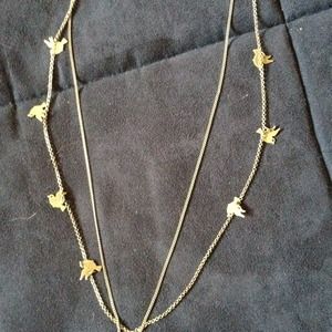 American Eagle Cute Double Layer Long Necklace