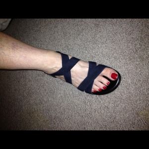 Navy Dress Sandals