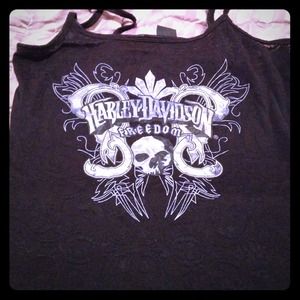 Black Harley tank