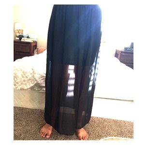 Beautiful black maxi with flowy cut outs