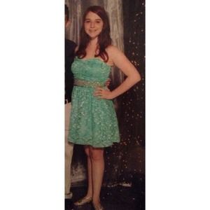 Homecoming Dress Sequined Teal (read description)!