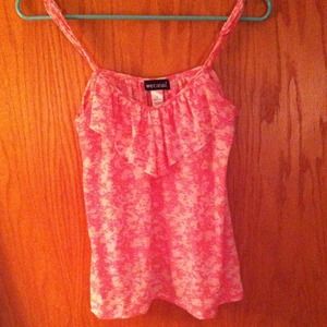 Medium Wet Seal Pink and White tank top